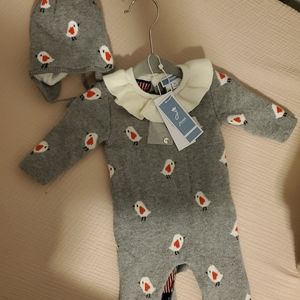 Adorable outfit with matching hat